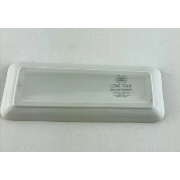 Vintage 1981 Floral Decorative Tray with Quote - Picture 3 of 3